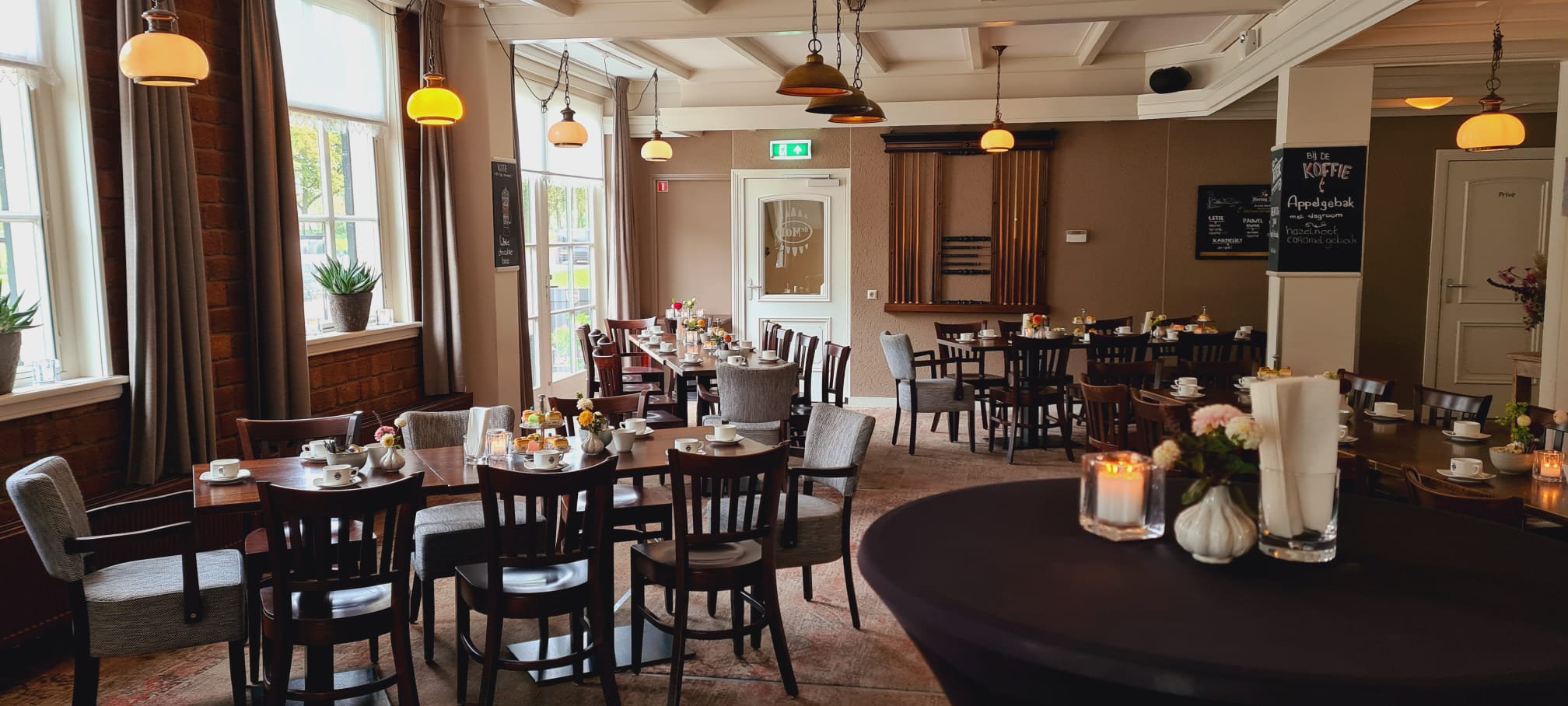 Feest in het restaurant